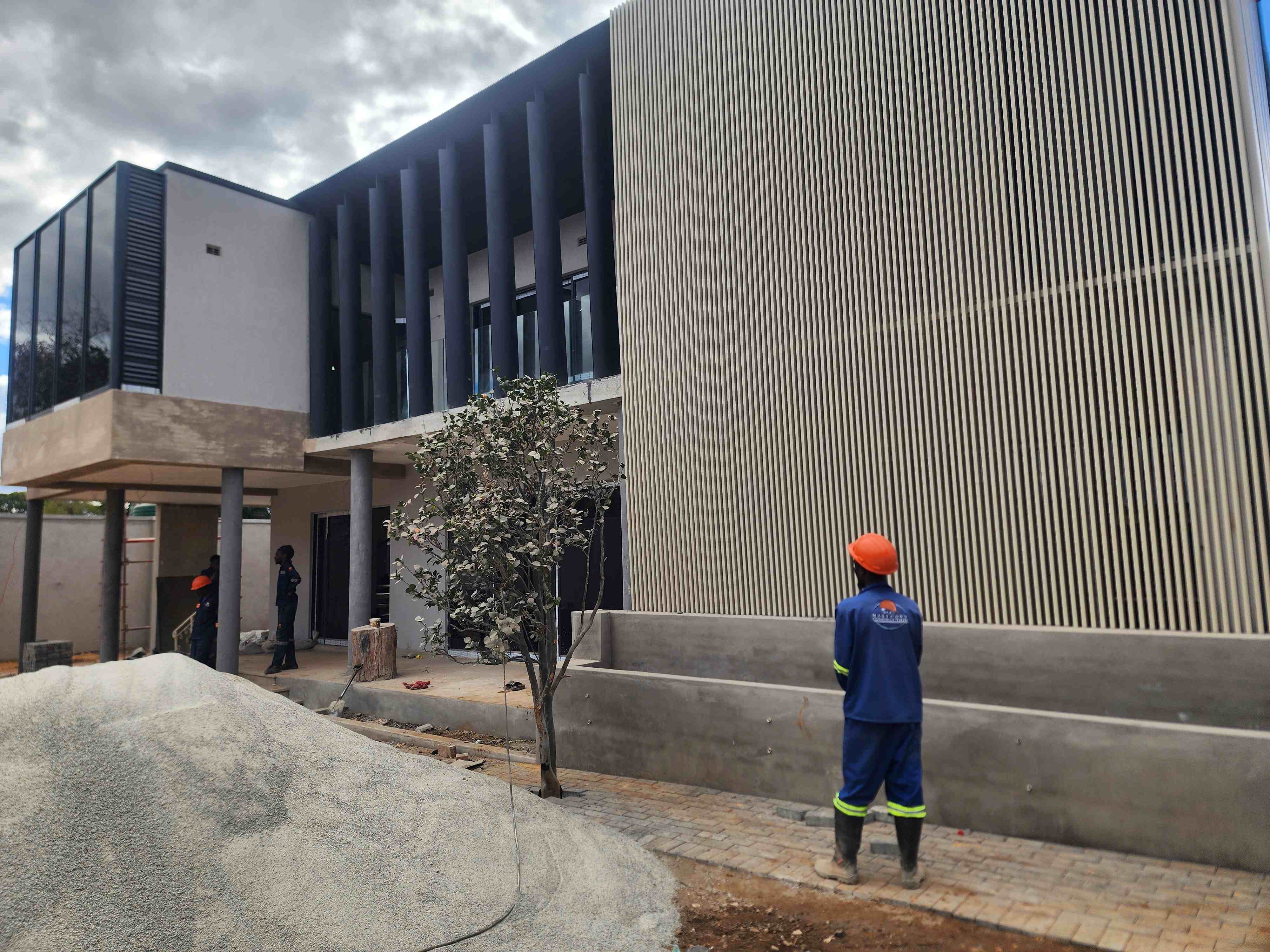 Modern Martcosy construction site in Zimbabwe